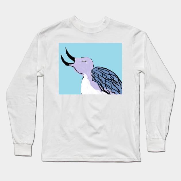 Gavia stellata Long Sleeve T-Shirt by shigechan